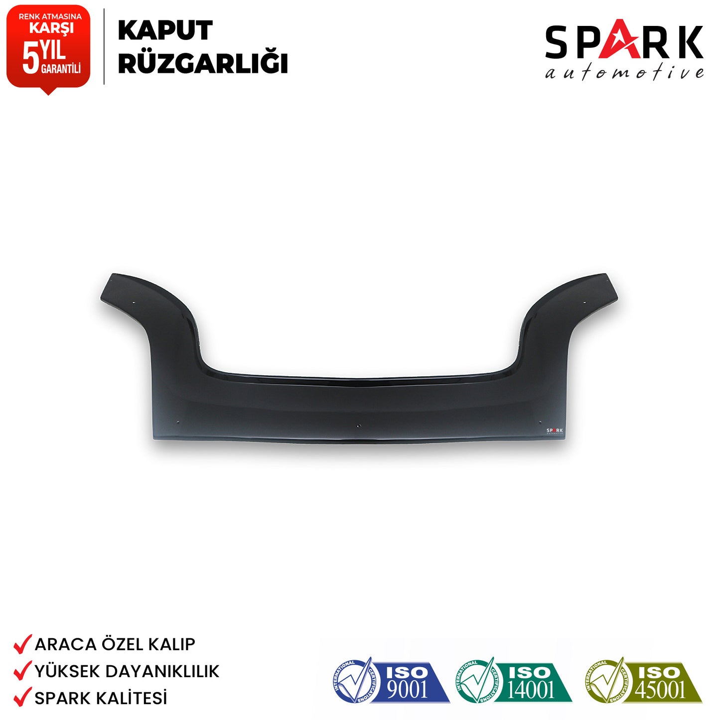 Ford Fiesta 2002-2008 Yıl Aralığı Uyumlu Kaput Rüzgarlığı 3mm