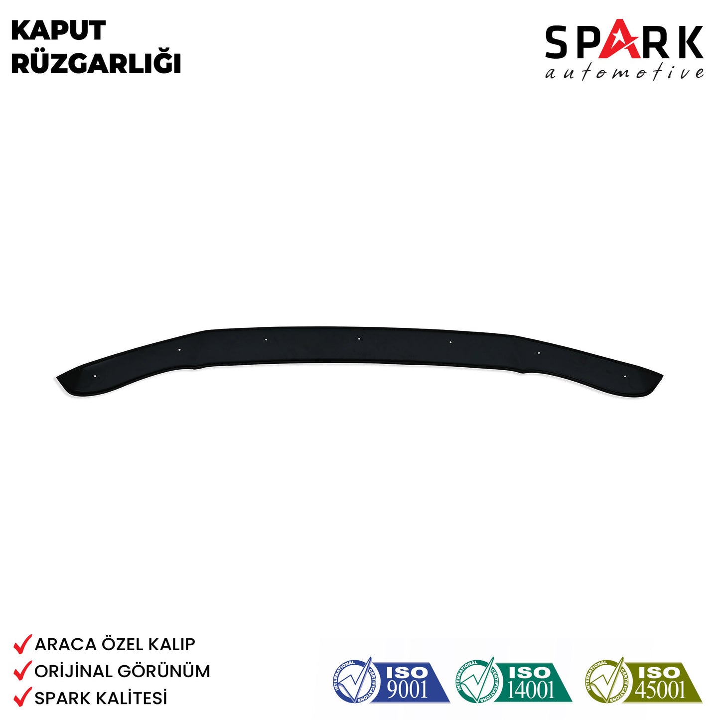 Volkswagen Transporter T6 2015-2020 Yıl Aralığı Uyumlu Kaput Rüzgarlığı 3mm