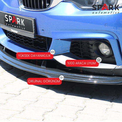 Bmw 4 Serisi 4.20 Ön Tampon Lip Eki Uyumlu 2014-2020