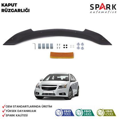 Chevrolet Cruze 2008-2016 Uyumlu Kaput Rüzgarlığı 3mm