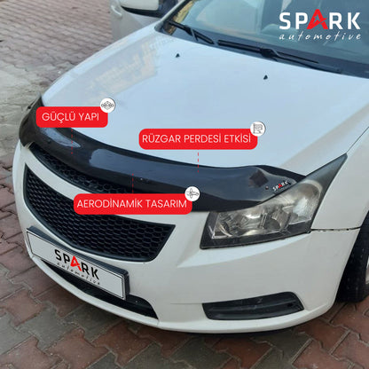 Chevrolet Cruze 2008-2016 Uyumlu Kaput Rüzgarlığı 3mm