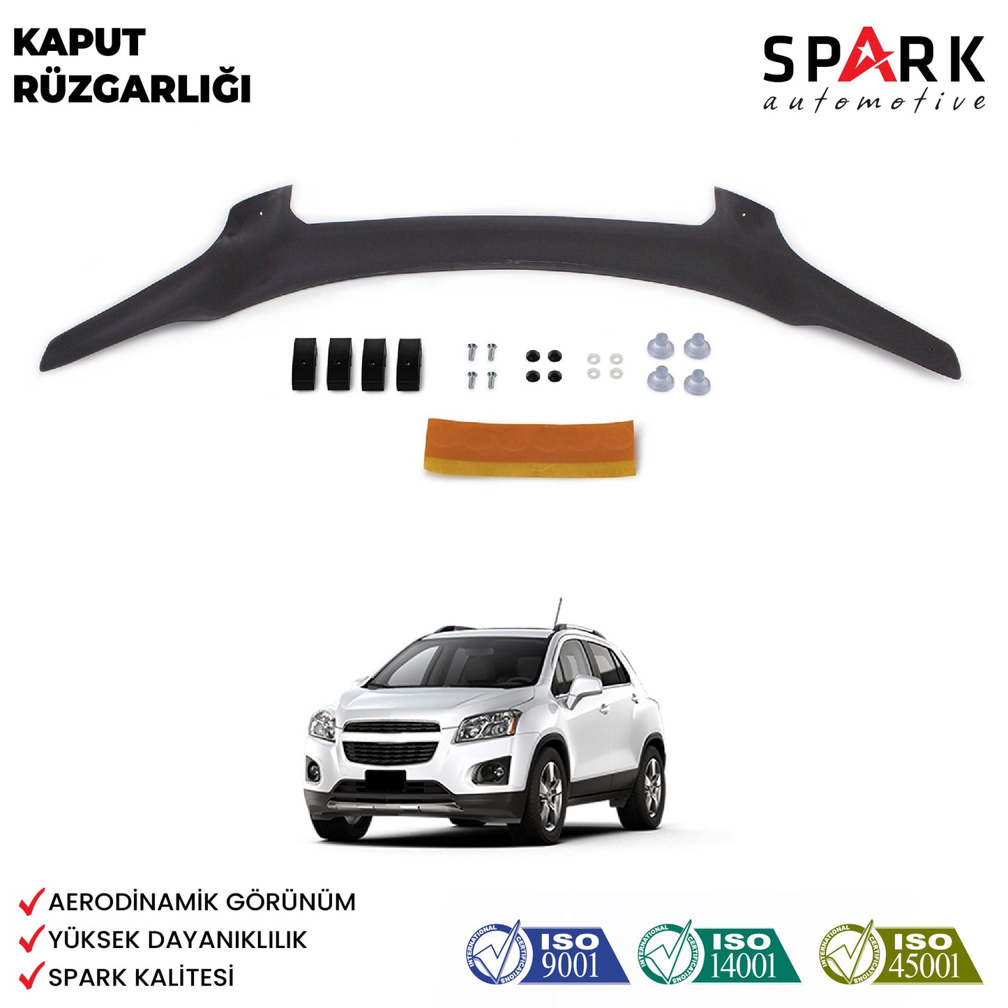 Chevrolet Captiva 2006-2012 Yıl Aralığı Uyumlu Kaput Rüzgarlığı 4mm