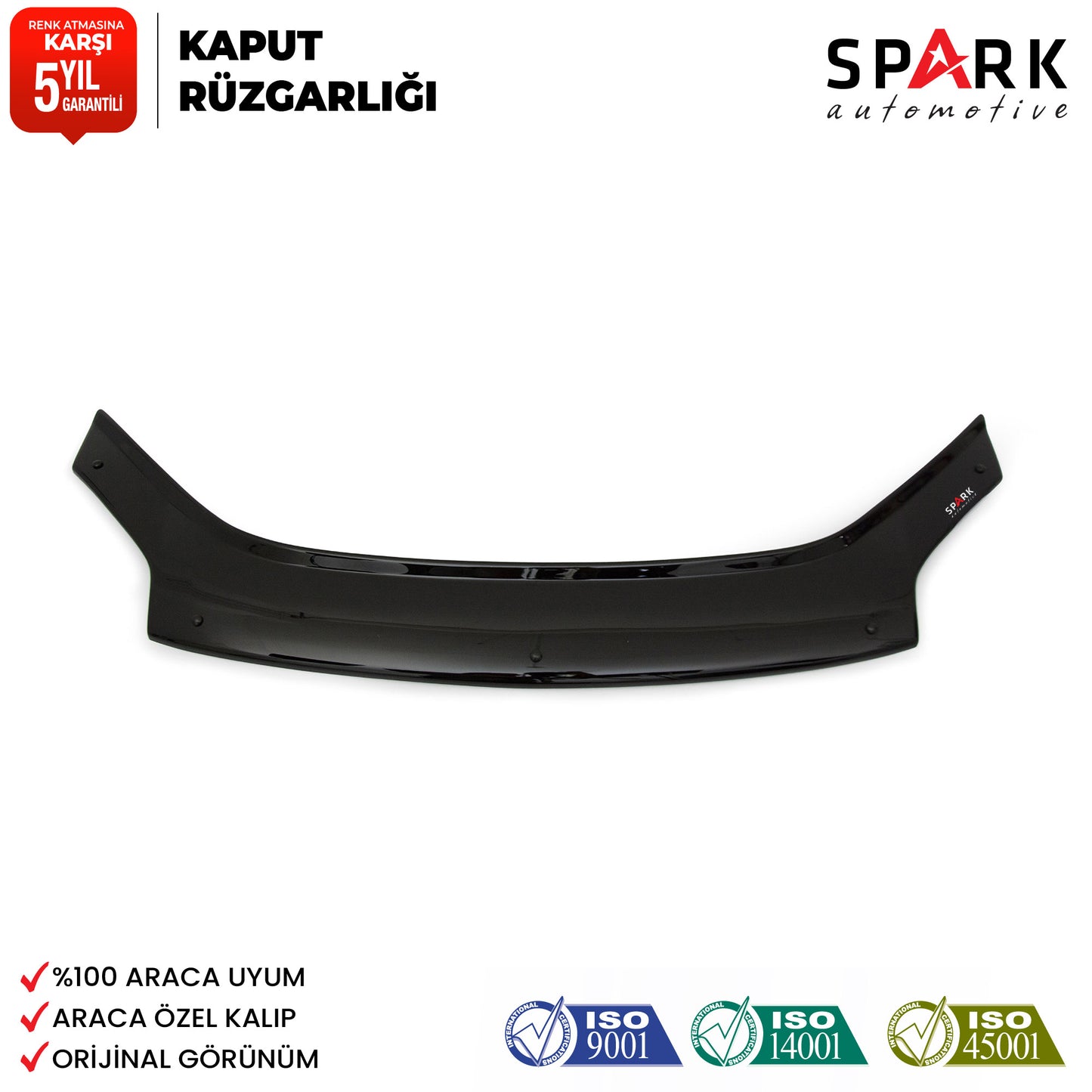 Citroen Berlingo 2004-2009 Yılı Arası Uyumlu Kaput Rüzgarlığı 3mm