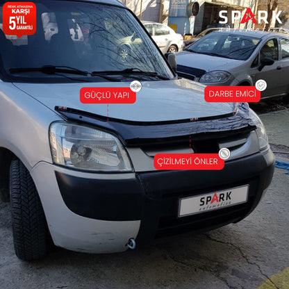 Citroen Berlingo 2004-2009 Yılı Arası Uyumlu Kaput Rüzgarlığı 3mm