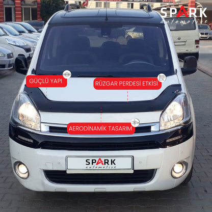 Citroen Berlingo 2009-2018 Yılı Arası Uyumlu Kaput Rüzgarlığı 4mm