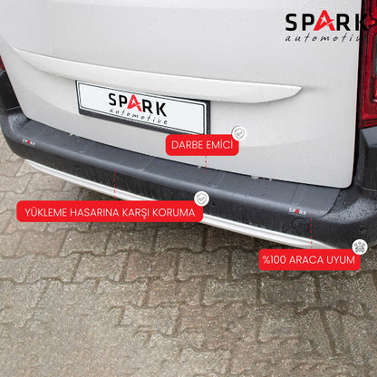 Citroen Berlingo 2019- Yılı ve Sonrası Uyumlu Arka Tampon Eşiği Mat