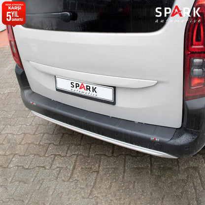 Peugeot Rifter 2019- Yılı ve Sonrası Uyumlu Arka Tampon Eşiği Mat