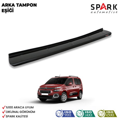 Citroen Berlingo 2019- Yılı ve Sonrası Uyumlu Arka Tampon Eşiği Parlak