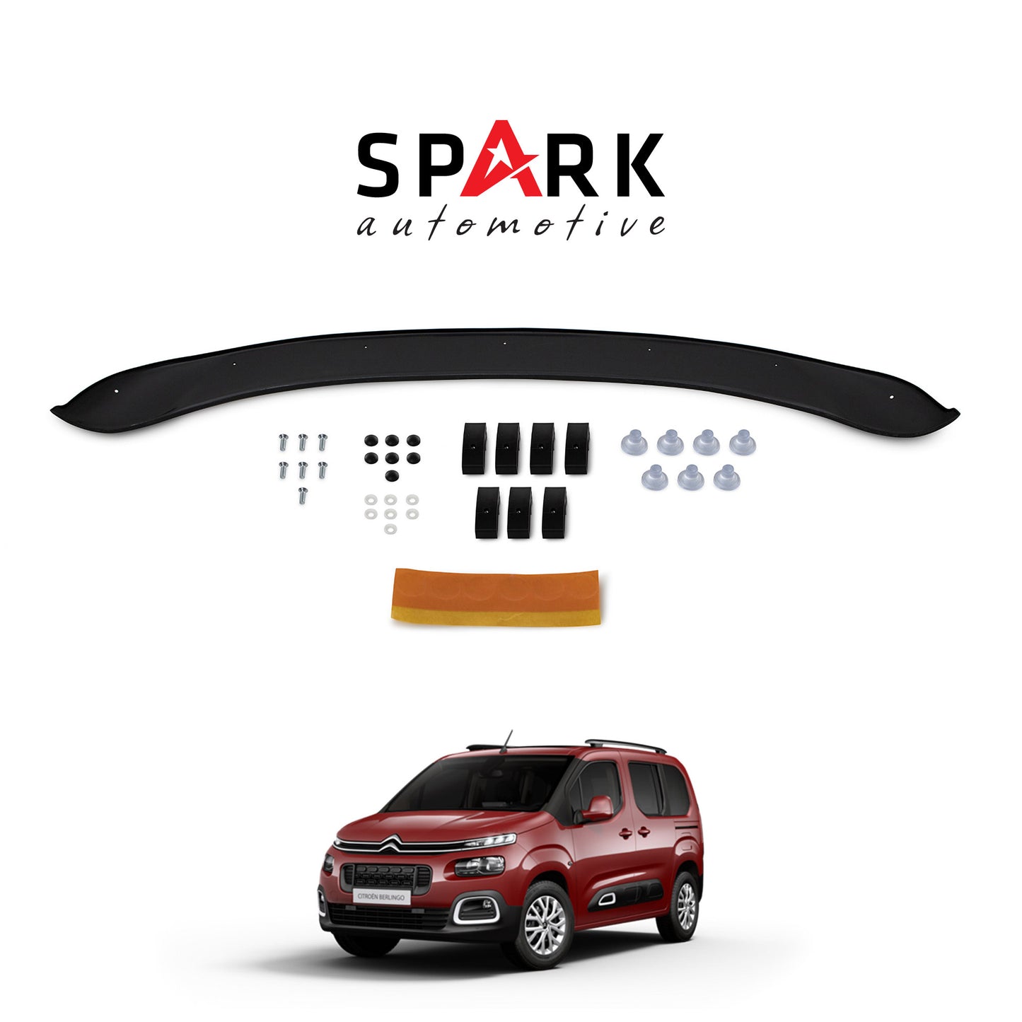 Citroen Berlingo 2019- Yılı ve Sonrası Uyumlu Kaput Rüzgarlığı 3mm