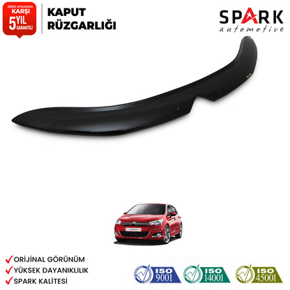 Citroen C-4 2011- Yılı ve Sonrası Uyumlu Kaput Rüzgarlığı 3mm