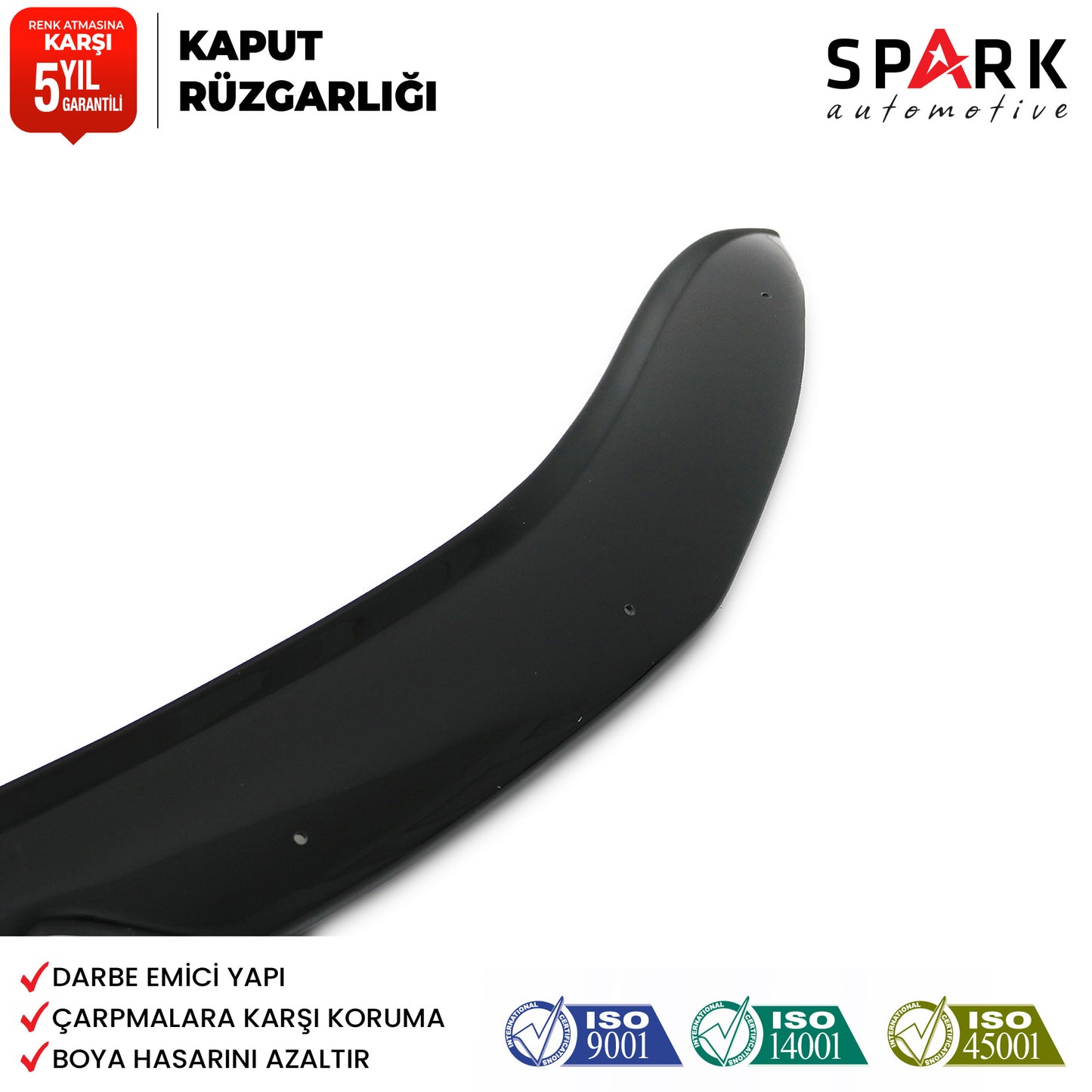 Citroen C-4 2011- Yılı ve Sonrası Uyumlu Kaput Rüzgarlığı 3mm
