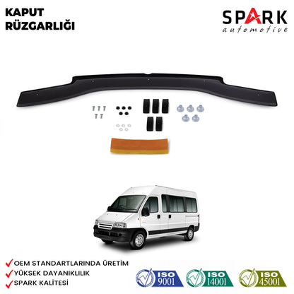 Citroen Jumper 1994-2006 Yılı Uyumlu Kaput Rüzgarlığı 4mm