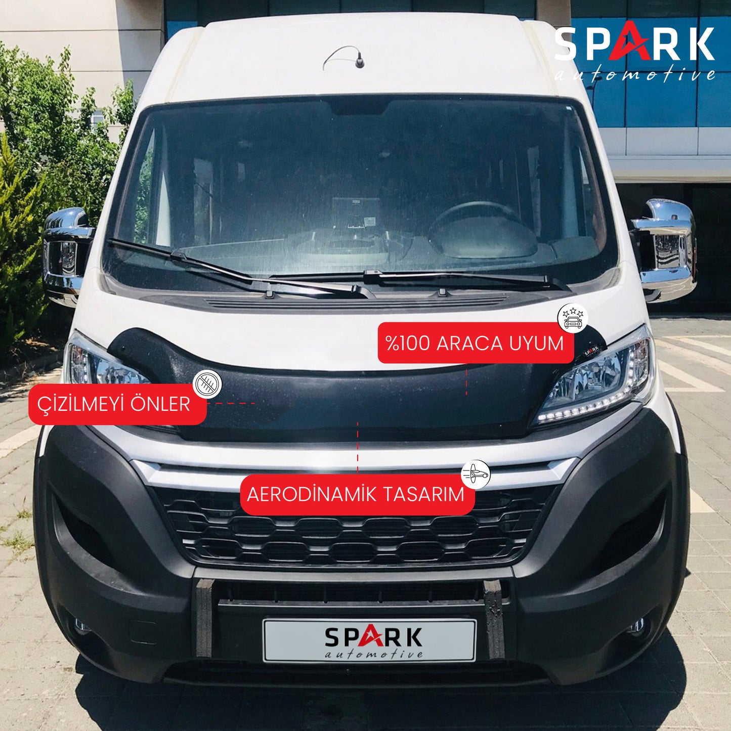 Citroen Jumper 2014-2023 Yılı Uyumlu Kaput Rüzgarlığı 3mm