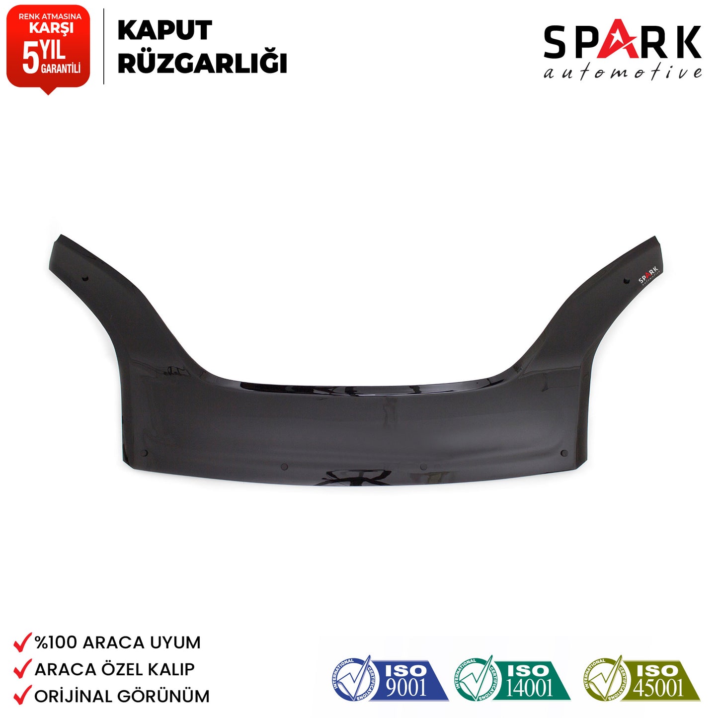 Citroren Nemo 2007-2016 Yılı Arası Uyumlu Kaput Rüzgarlığı 4mm