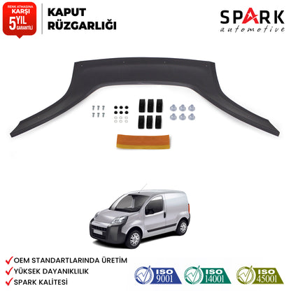 Citroren Nemo 2007-2016 Yılı Arası Uyumlu Kaput Rüzgarlığı 4mm