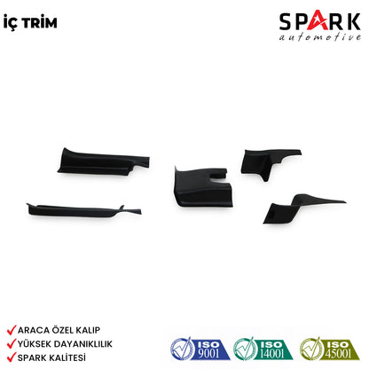 Dacia Duster 2010-2017 Yıl Aralığı Uyumlu İç Trim 5 Parça