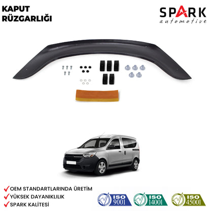 Dacia Dokker 2013- Yılı ve Sonrası Uyumlu Kaput Rüzgarlığı 4mm