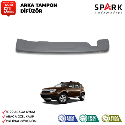 Dacia Duster 2010-2017 Yıl Aralığı Uyumlu Arka Tampon Difüzör