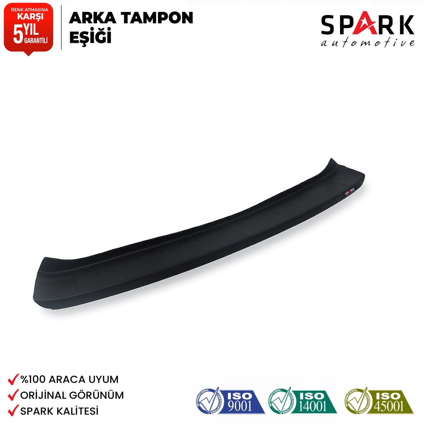Dacia Duster 2010-2017 Yıl Aralığı Uyumlu Arka Tampon Eşiği Mat