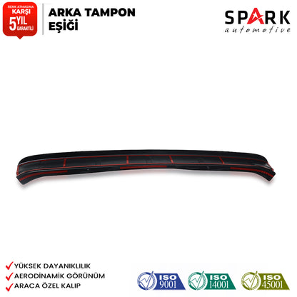 Dacia Duster 2010-2017 Yıl Aralığı Uyumlu Arka Tampon Eşiği Mat