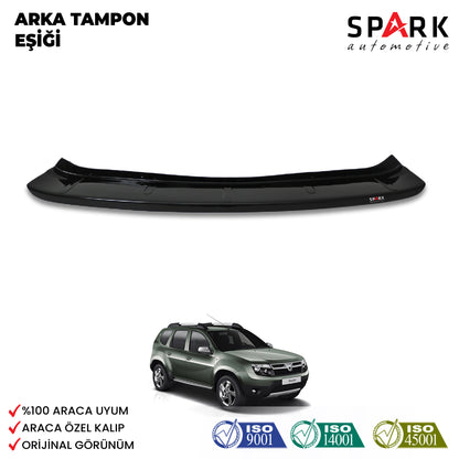 Dacia Duster 2010-2017 Yıl Aralığı Uyumlu Arka Tampon Eşiği Parlak