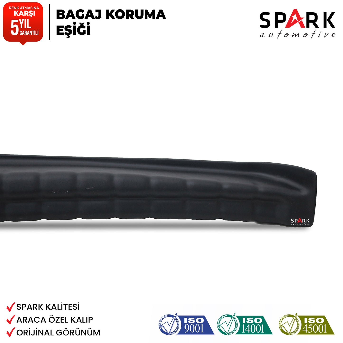 Dacia Duster 2010-2017 Yıl Aralığı Uyumlu Bagaj Koruma Eşiği 3 Parça