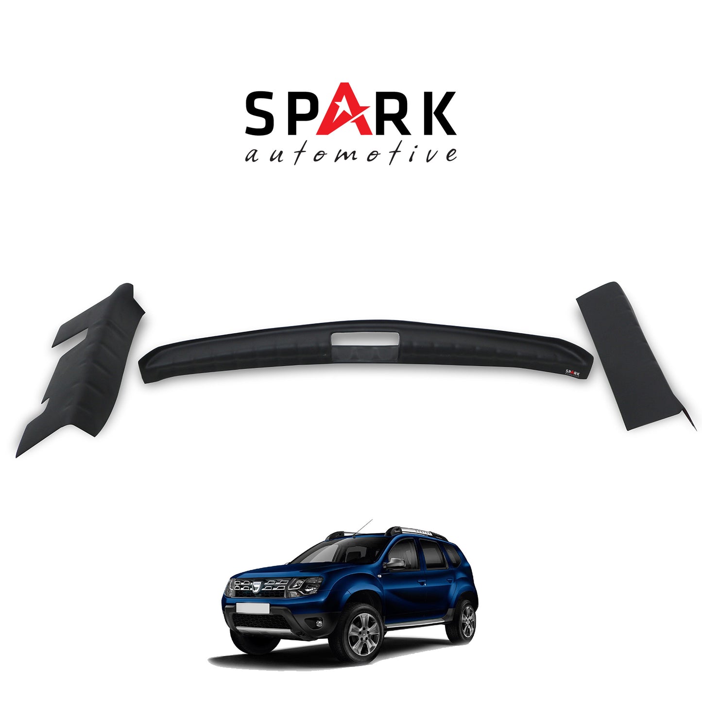 Dacia Duster 2010-2017 Yıl Aralığı Uyumlu Bagaj Koruma Eşiği 3 Parça