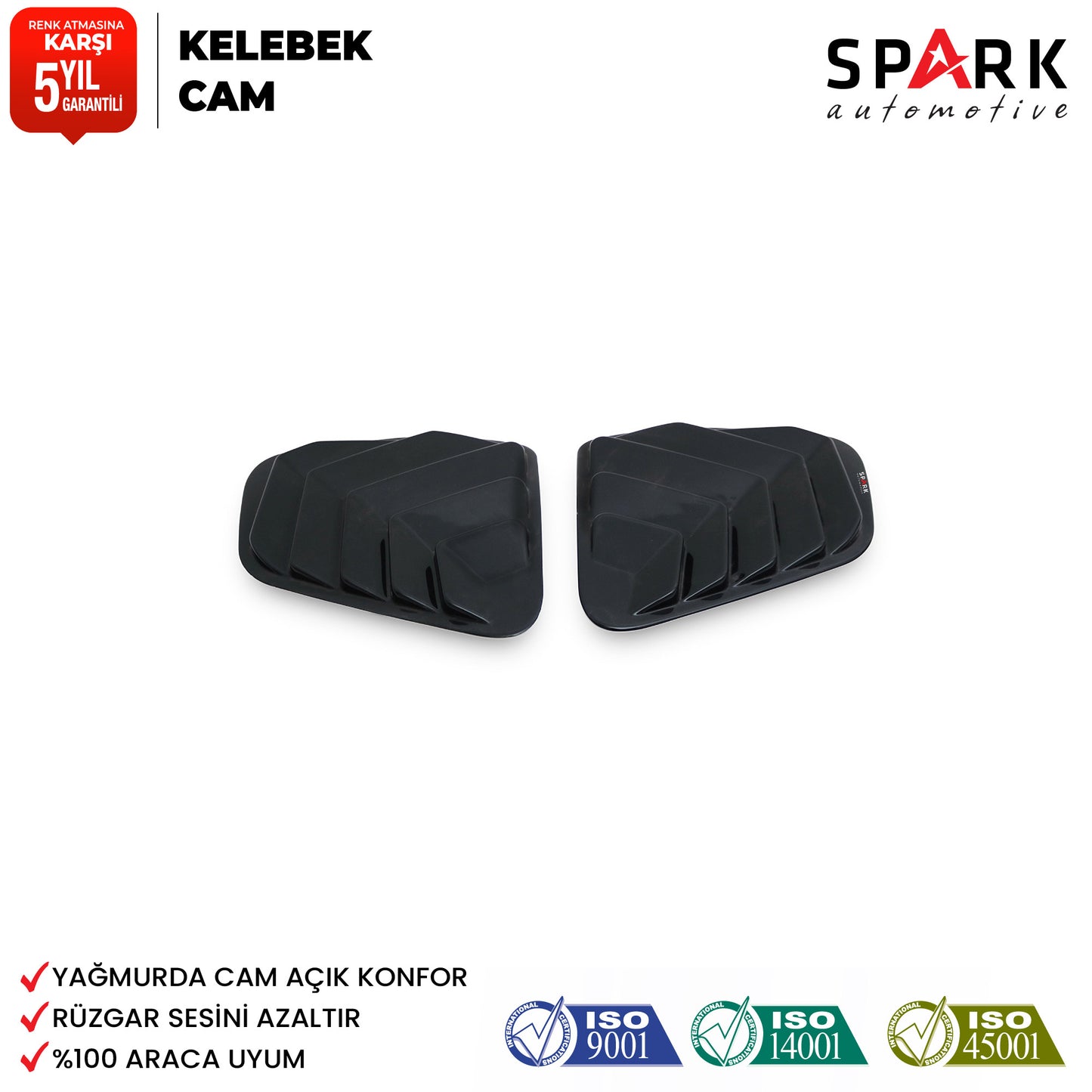 Dacia Duster 2010-2017 Yıl Aralığı Uyumlu Kelebek Cam 2 Parça