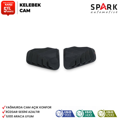 Dacia Duster 2010-2017 Yıl Aralığı Uyumlu Kelebek Cam 2 Parça