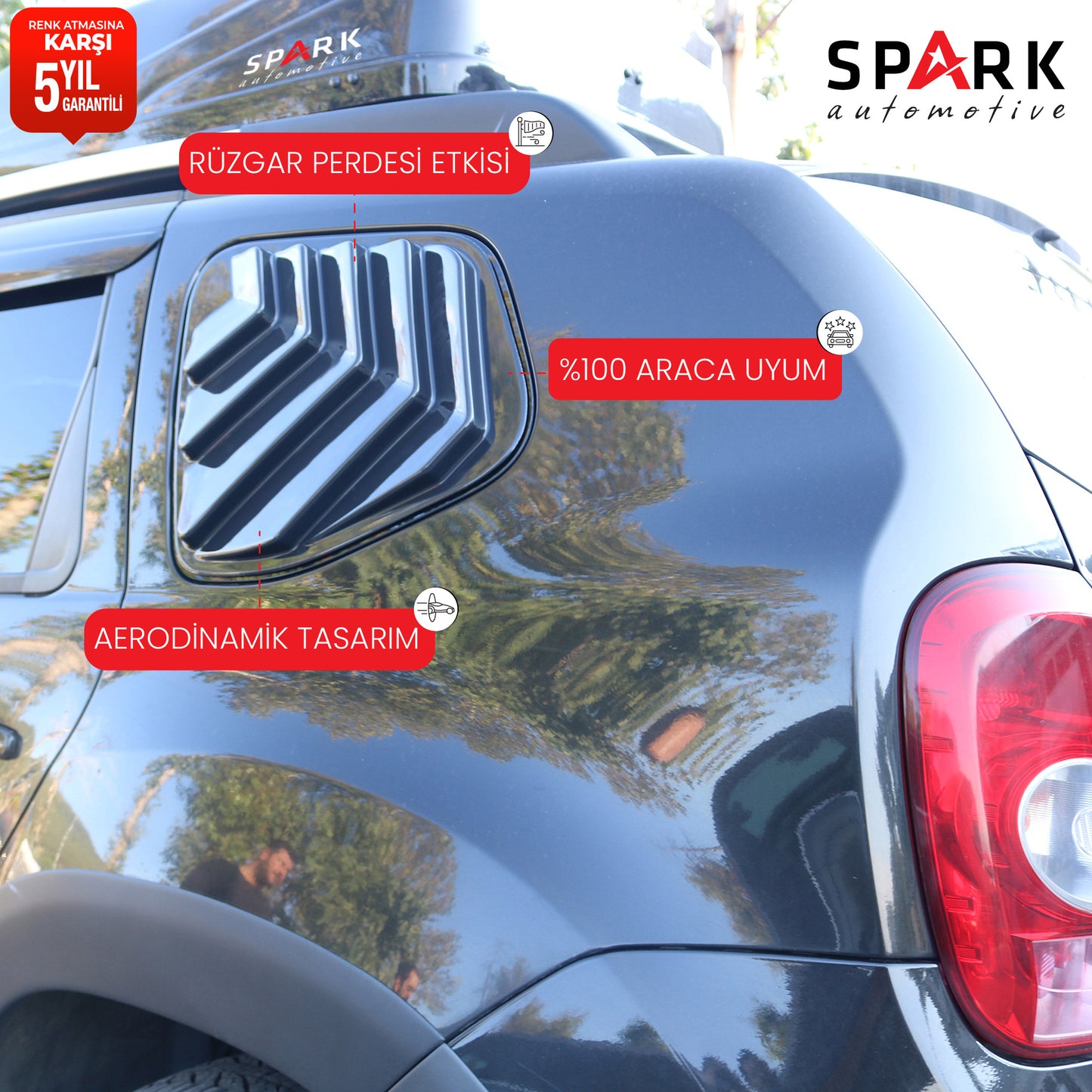 Dacia Duster 2010-2017 Yıl Aralığı Uyumlu Kelebek Cam 2 Parça