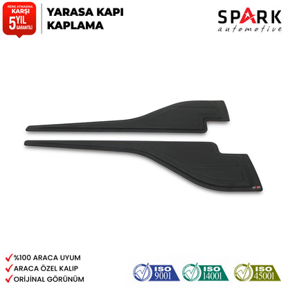 Dacia Duster 2010-2017 Yıl Aralığı Uyumlu Yarasa Kapı Kaplama 2 Parça