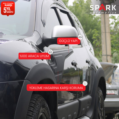 Dacia Duster 2010-2017 Yıl Aralığı Uyumlu Yarasa Kapı Kaplama 2 Parça