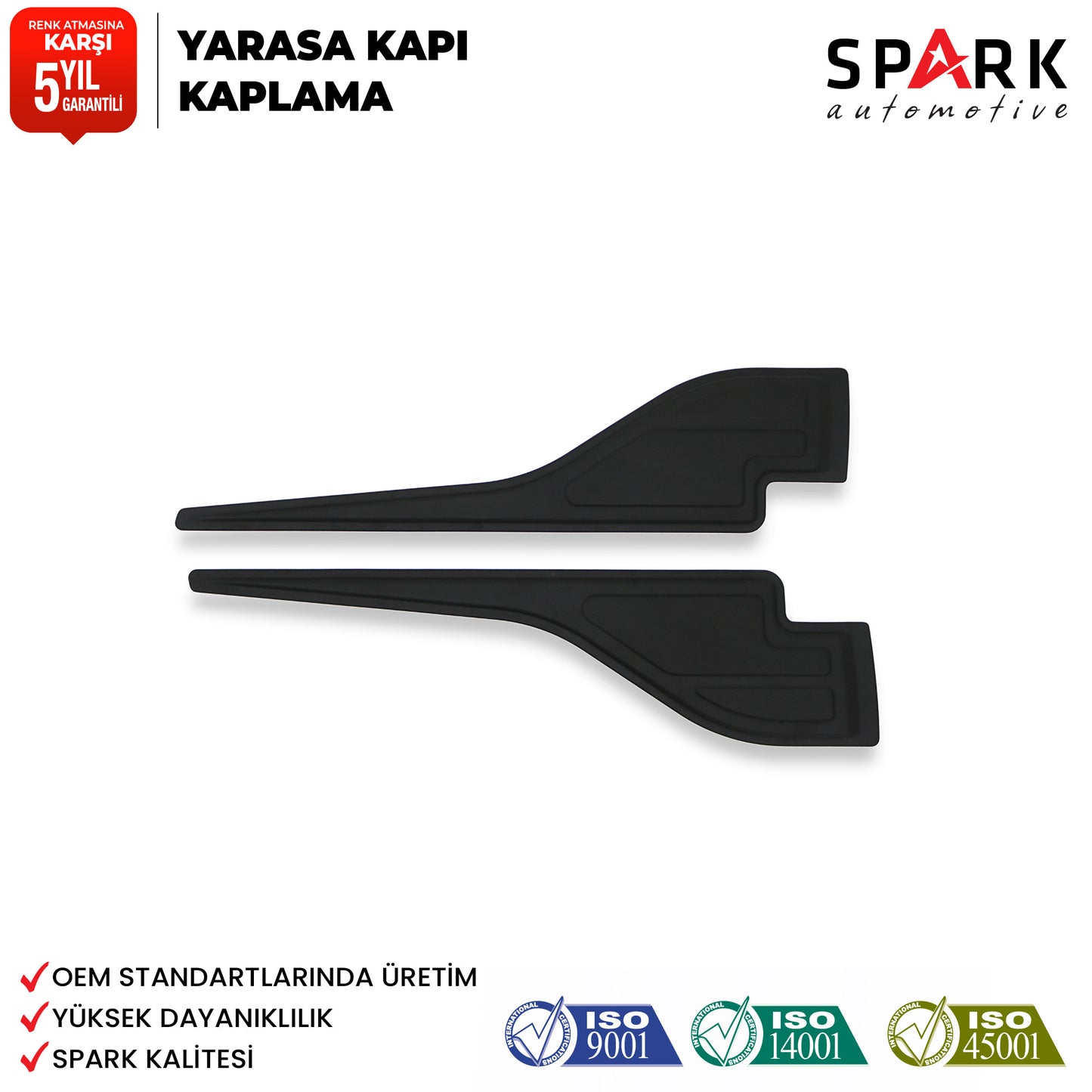Dacia Duster 2010-2017 Yıl Aralığı Uyumlu Yarasa Kapı Kaplama 2 Parça