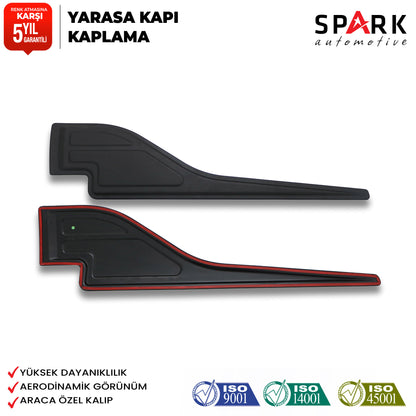 Dacia Duster 2010-2017 Yıl Aralığı Uyumlu Yarasa Kapı Kaplama 2 Parça