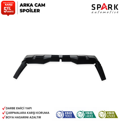 Dacia Duster 2018-2022 Yıl Aralığı Uyumlu Arka Cam Spoiler 3 Parça