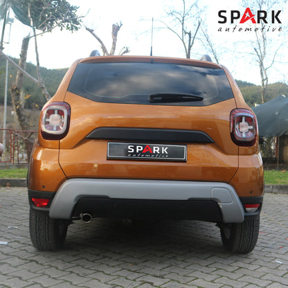 Dacia Duster 2018-2024 Yıl Aralığı Uyumlu Arka Tampon U Difüzör
