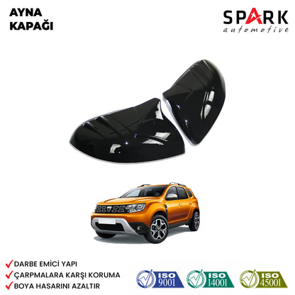 Dacia Duster 2018-2024 Yıl Aralığı Uyumlu Ayna Kapağı 2 Parça