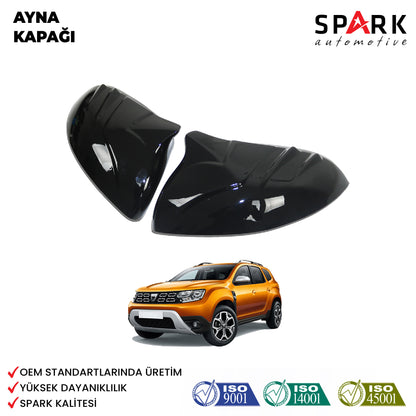 Dacia Duster 2018-2024 Yıl Aralığı Uyumlu Ayna Kapağı 2 Parça