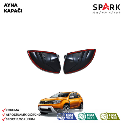 Dacia Duster 2018-2024 Yıl Aralığı Uyumlu Ayna Kapağı 2 Parça