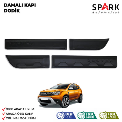 Dacia Duster 2018-2024 Yıl Aralığı Uyumlu Damalı Kapı Dodik 4 Parça