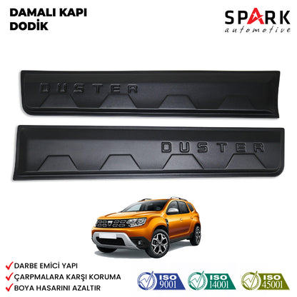 Dacia Duster 2018-2024 Yıl Aralığı Uyumlu Damalı Kapı Dodik 4 Parça