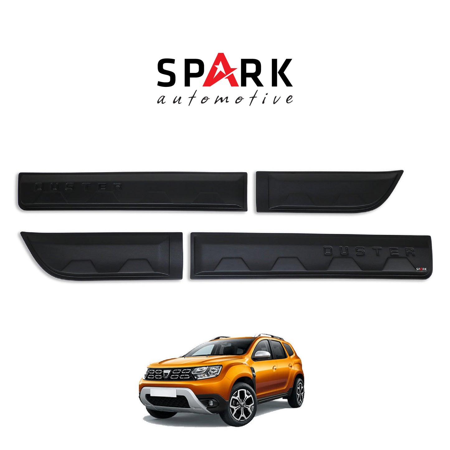Dacia Duster 2018-2024 Yıl Aralığı Uyumlu Damalı Kapı Dodik 4 Parça