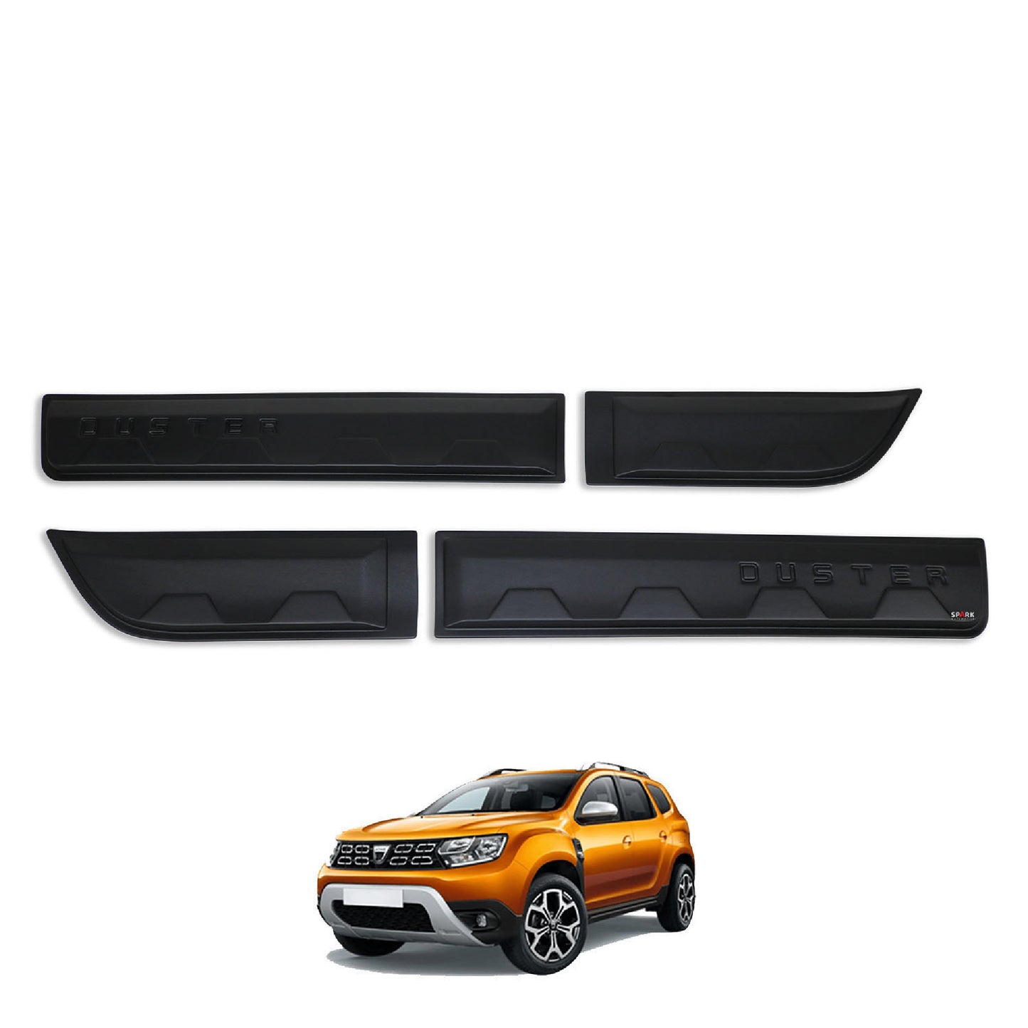 Dacia Duster 2018-2024 Yıl Aralığı Uyumlu Damalı Kapı Dodik 4 Parça