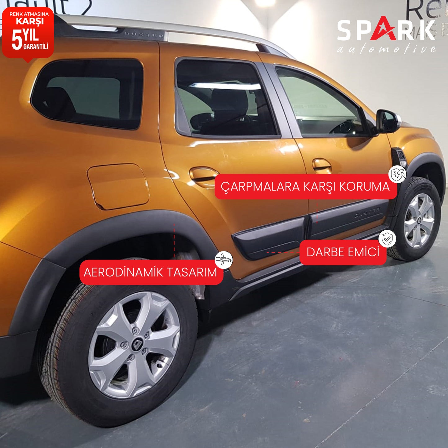 Dacia Duster 2018-2024 Yıl Aralığı Uyumlu Dodik Set 12 Parça