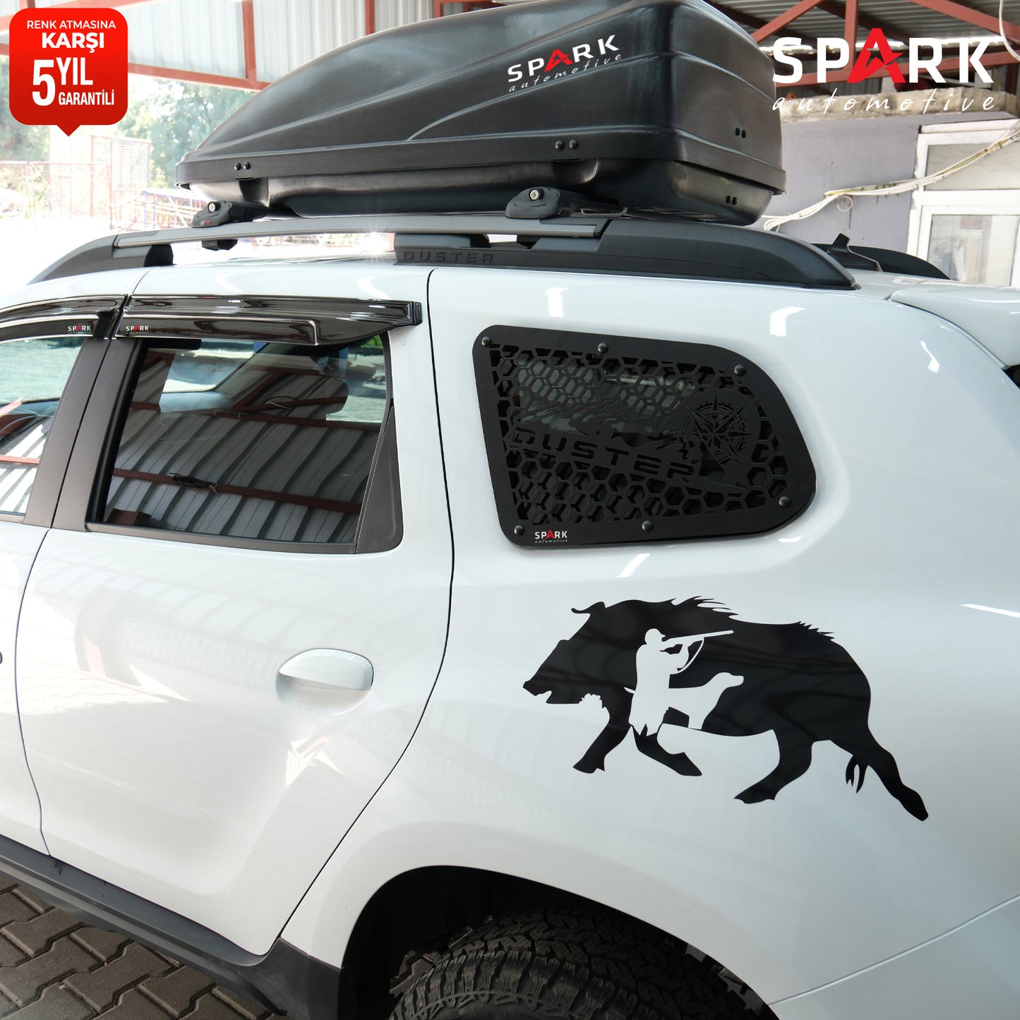Dacia Duster 2018-2024 Yıl Aralığı Uyumlu Metal Kelebek Cam 2 Parça