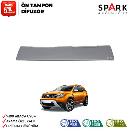 Dacia Duster 2018-2024 Yıl Aralığı Uyumlu Ön Tampon Difüzör