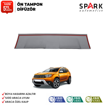 Dacia Duster 2018-2024 Yıl Aralığı Uyumlu Ön Tampon Difüzör