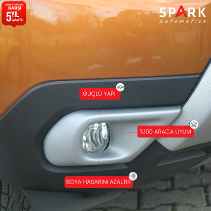 Dacia Duster 2018-2024 Yıl Aralığı Uyumlu Sis Farı Çerçevesi 2 Parça