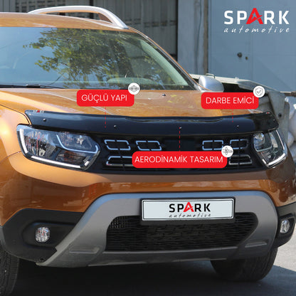 Dacia Duster 2018-2024 Yıl Aralığı Uyumlu Kaput Rüzgarlığı 3mm
