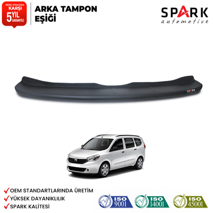 Dacia Lodgy 2013- Yılı ve Sonrası Uyumlu Arka Tampon Eşiği Mat